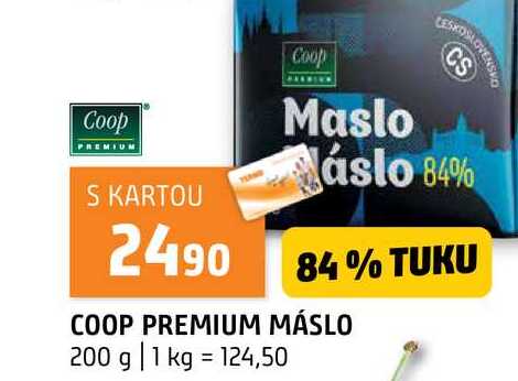 COOP PREMIUM MÁSLO 200 g
