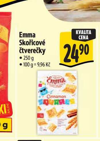 Emma Skořicové čtverečky 250 g