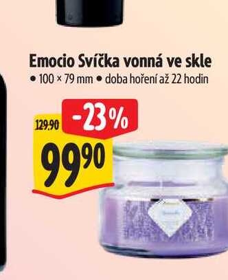 Emocio Svíčka vonná ve skle 100 × 79 mm 
