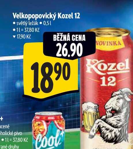Velkopopovický Kozel 12  0,5 l