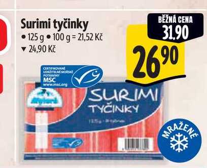 Surimi tyčinky 125 g  