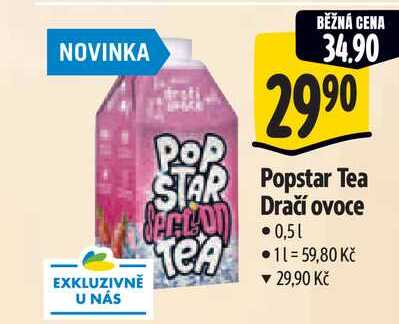 Popstar Tea Dračí ovoce 0,5 l