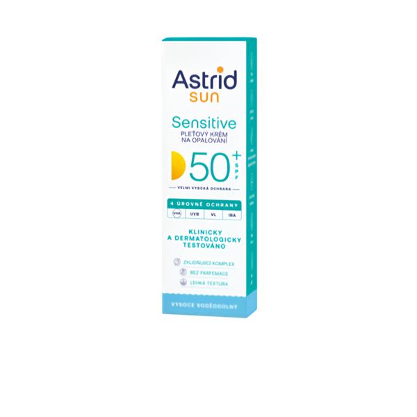 Astrid SUN Pleťový krém na opalování Sensitive SPF 50+