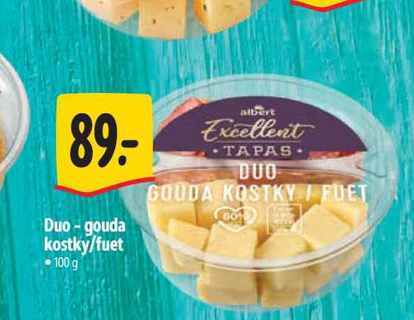 Duo- gouda kostky/fuet 100 g