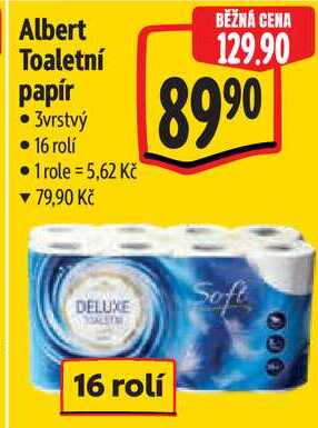 Albert Toaletní papír, 16 rolí