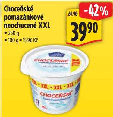 Choceňské pomazánkové neochucené XXL, 250 g