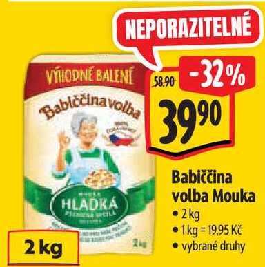 Babiččina volba Mouka, 2 kg
