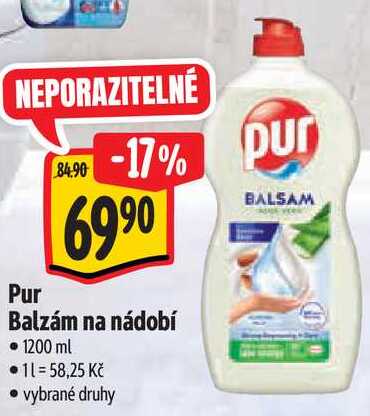 Pur Balzám na nádobí, 1200 ml