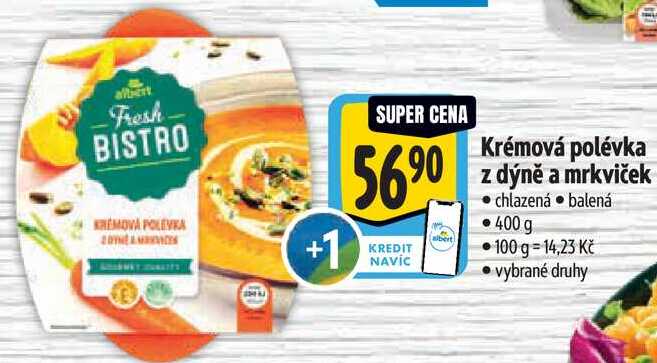 Krémová polévka z dýně a mrkviček, 400 g