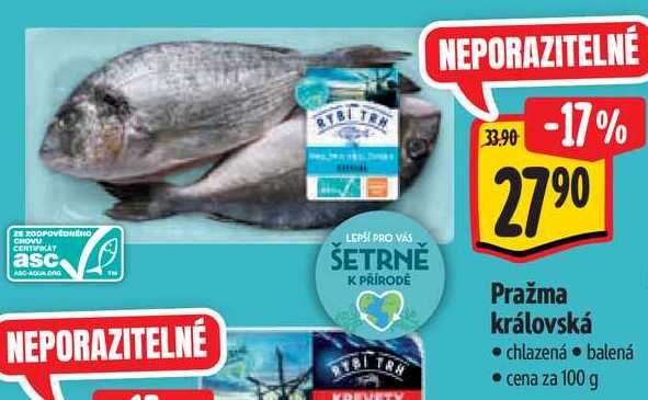 Pražma královská, cena za 100 g