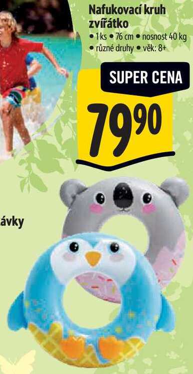Nafukovací kruh zvířátko