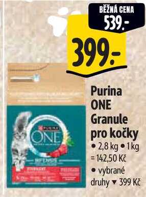 Purina ONE Granule pro kočky, 2,8 kg