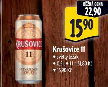 Krušovice 11, 0,5 l