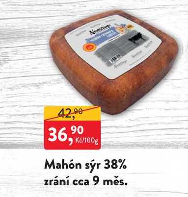 Mahón sýr 38% zrání cca 9 měs 100g
