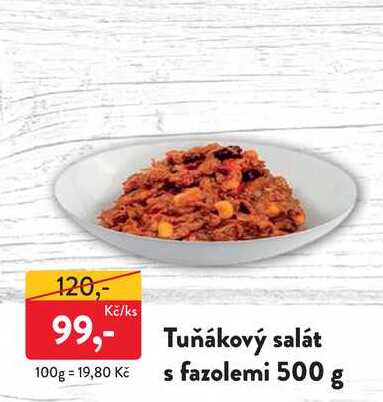 Tuňákový salát s fazolemi 500 g