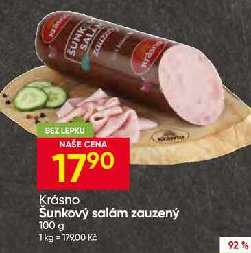 Krásno Šunkový salám zauzený 100 g