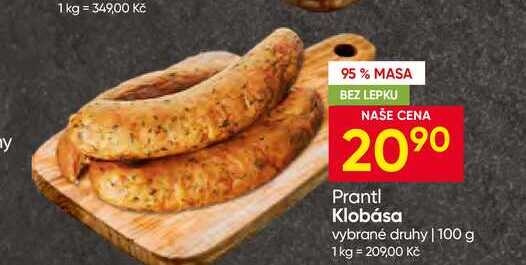 Prantl Klobása vybrané druhy 100 g