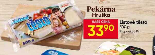 Hruška Listové těsto 500 g