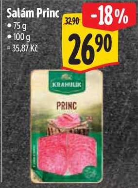 Salám Princ, 75 g  