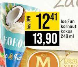 Ice Fun kornout kokos 240 ml 