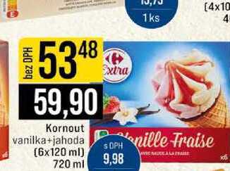 Kornout vanilka+jahoda (6x120 ml) 720 ml 