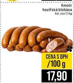 Kmotr haviřská klobása bal. cca 1,1 kg 100g