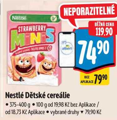 Nestlé Dětské cereálie, 375-400 g