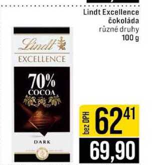 Lindt Excellence čokoláda různé druhy 100 g