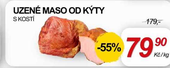 UZENÉ MASO OD KÝTY S KOSTÍ, 1 kg