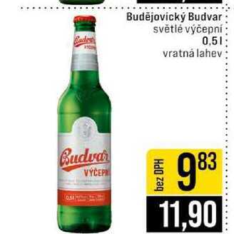 Budějovický Budvar světlé výčepní 0,5l