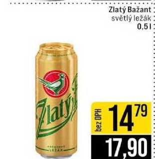 Zlatý Bažant světlý ležák 0,5l