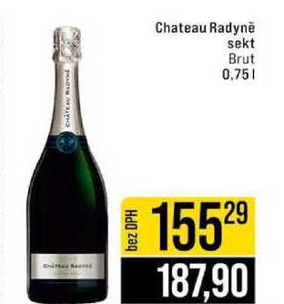 Chateau Radyně sekt Brut 0,75l