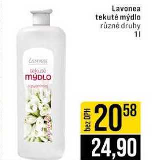 Lavonea tekuté mýdlo různé druhy 1l