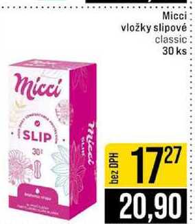 Micci vložky slipové classic 30 ks