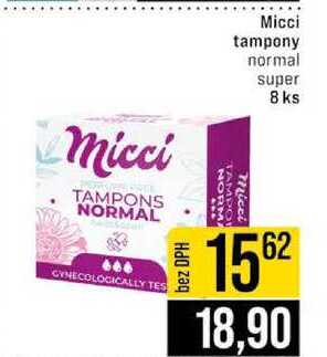 Micci tampony normal super 8 ks