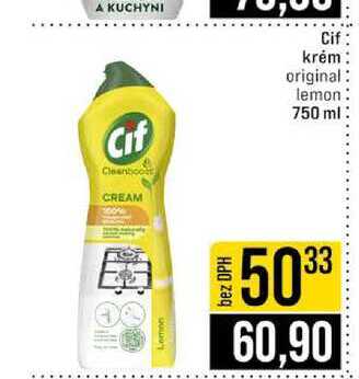 Cif krém original lemon 750 ml