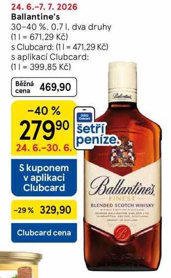 Ballantine's 30-40 %, 0,7 l