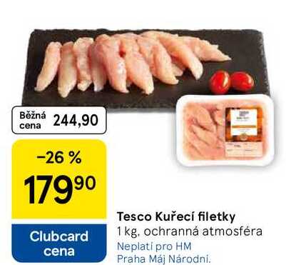 Tesco Kuřecí filetky, 1 kg