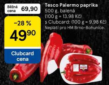 Tesco Palermo paprika, 500 g. balená 