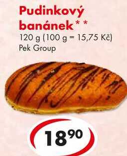 Pudinkový banánek, 120 g