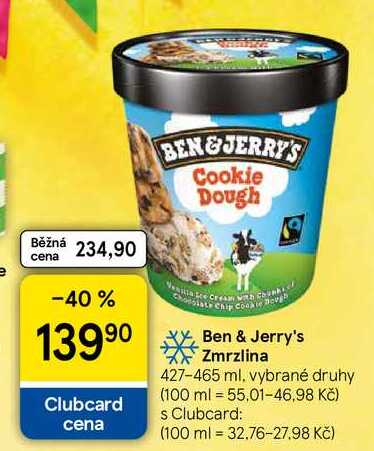 Ben & Jerry's Zmrzlina, 427-465 ml