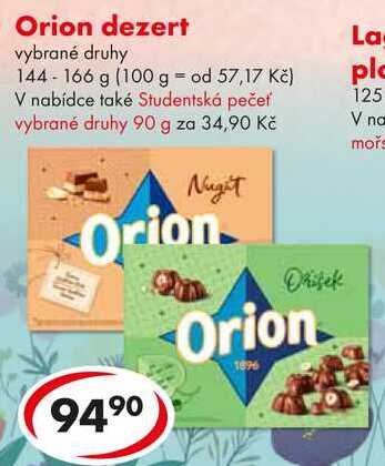 Orion dezert, 144-166 g