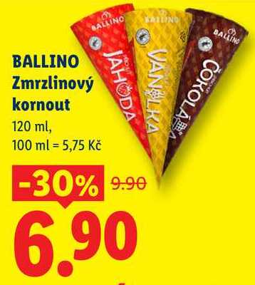 BALLINO Zmrzlinový kornout, 120 ml