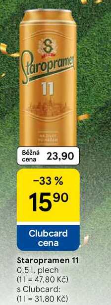 Staropramen 11, 0.5 l, plech