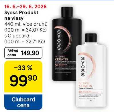 Syoss Produkt na vlasy, 440 ml