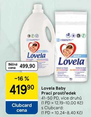 Lovela Baby Prací prostředek, 41-50 PD, více druhů