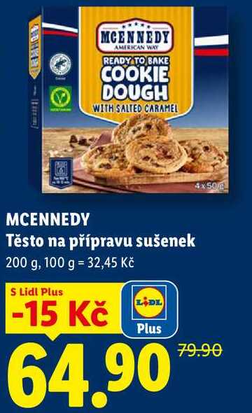 MCENNEDY Těsto na přípravu sušenek, 200 g