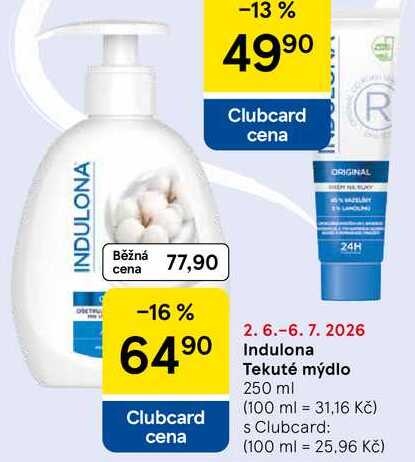Indulona Tekuté mýdlo, 250 ml 
