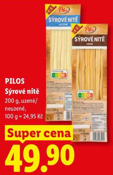 PILOS Sýrové nitě, 200 g