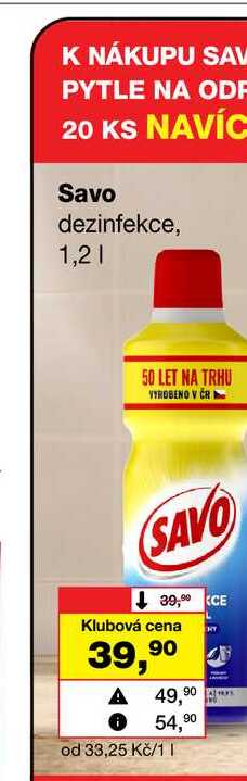 Savo dezinfekce, 1,2l